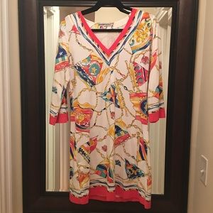 Bright colored flag cotton dress